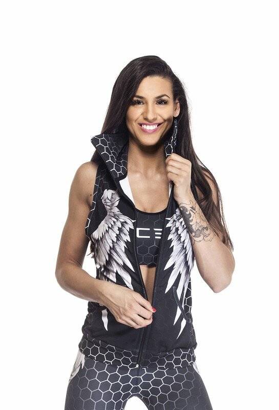 Excess Gilet BLACK AND WHITE WINGS