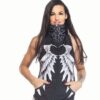 Excess Gilet BLACK AND WHITE WINGS