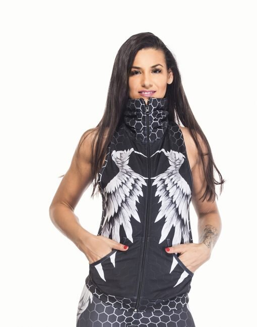 Excess Gilet BLACK AND WHITE WINGS