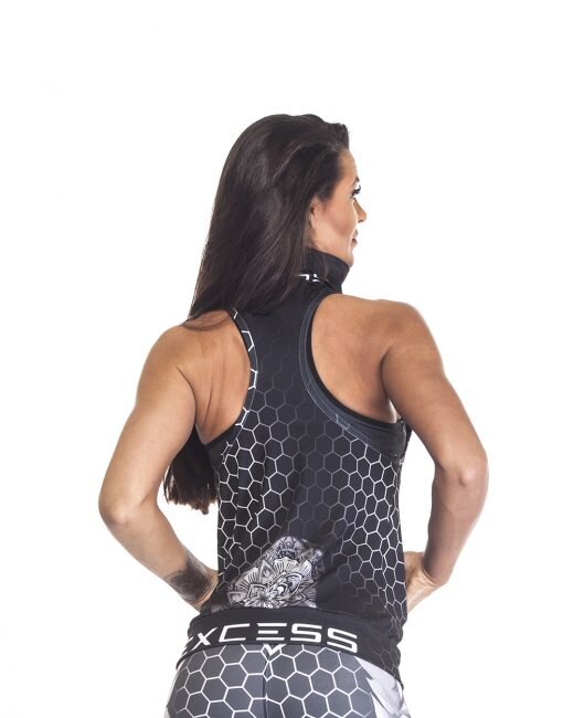 Excess Gilet BLACK AND WHITE WINGS