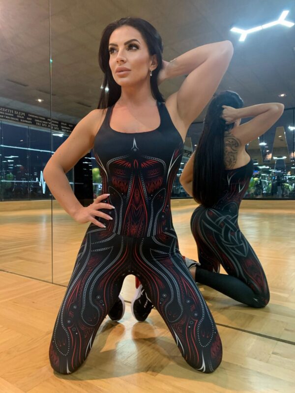 Code Fit Jumpsuit RED TOXIN