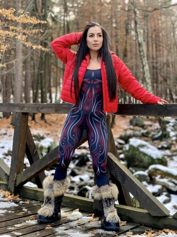 Code Fit Jumpsuit RED TOXIN