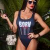 Amari Swimsuit BORN TO BE WILD black