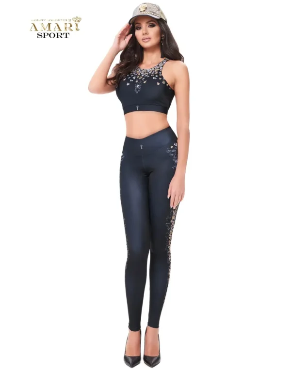 Armani Black Caviar 5 Amari Leggings BLACK CAVIAR